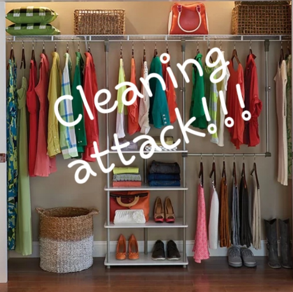 Cleaning my closet.....
